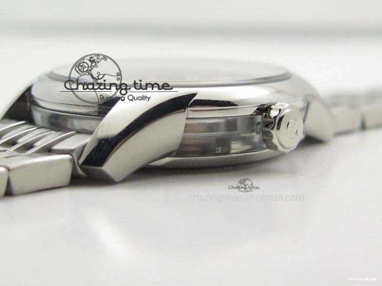 0226 De Ville Hour Vision Co-Axial 41mm SS V6F Best Edition Black Dial On SS Bracelet A BestValue 8277